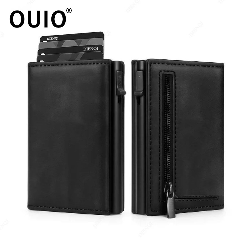Card Case Minimalist - OUIO Rfid Credit Card Holder Wallet