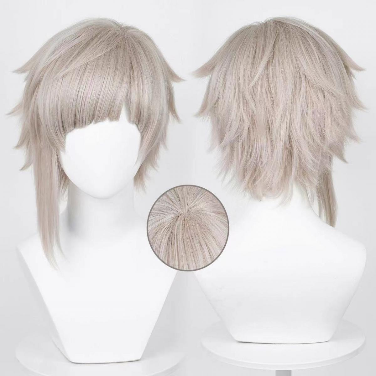 Men Accessories Silver - Comic mens Nakajima Atsushi cosplay wig