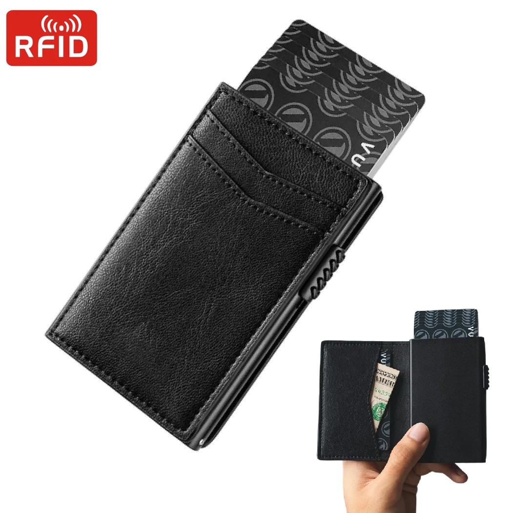 Card Case Minimalist - Mens Minimalist Wallet Luxury Credit Card