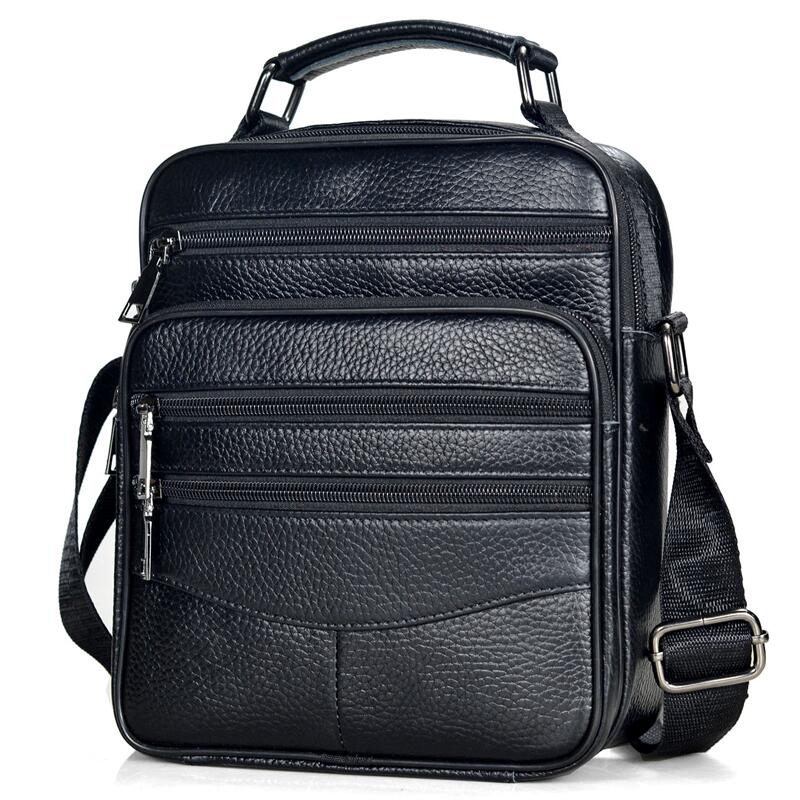 Men Accessories Bag - Men Genuine Leather Handbags Male High
