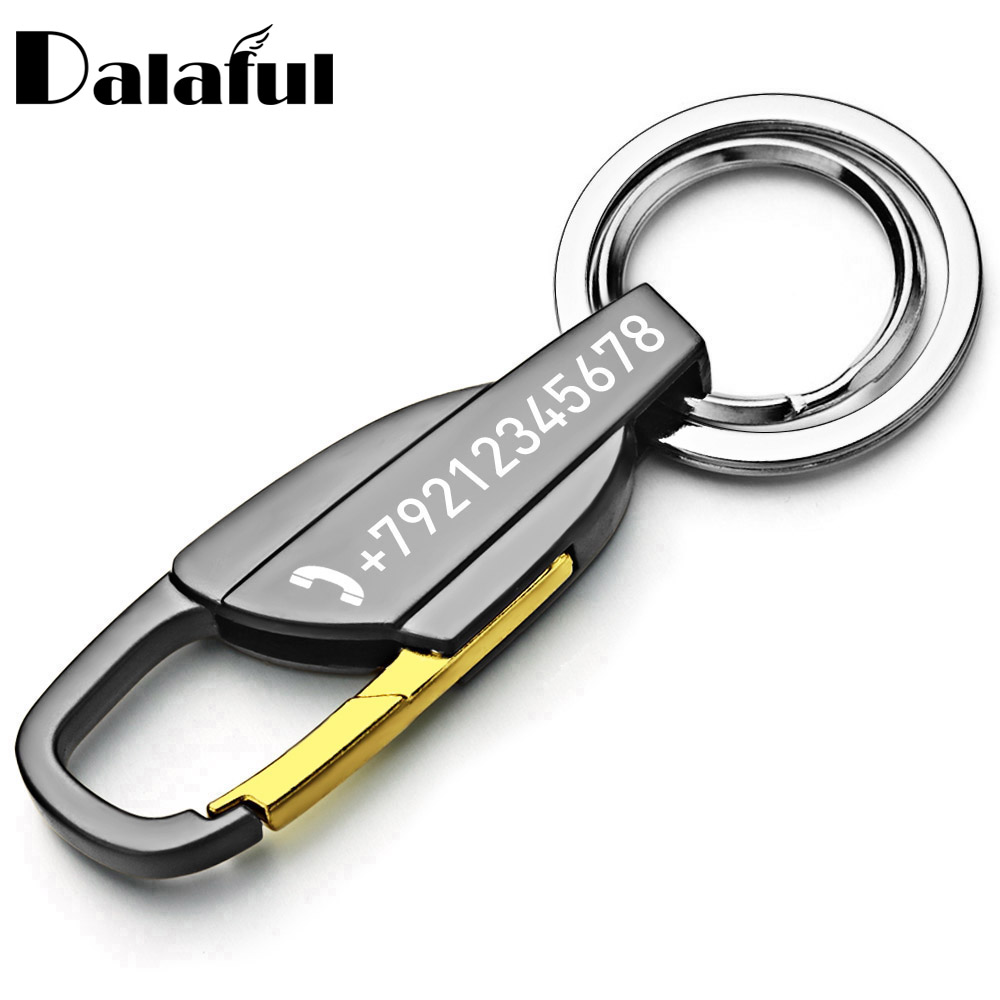 Men Accessories Silver - Personalized Lettering Keychain Men Key Chain
