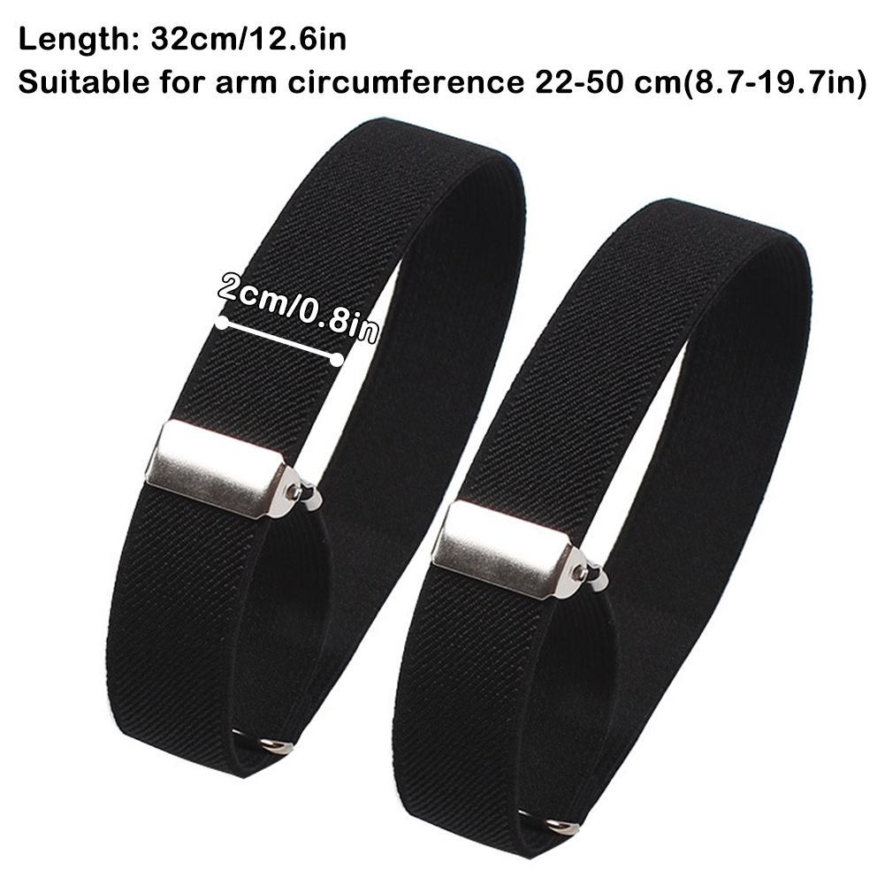 Men Accessories For Wedding - 2pcs Adjustable Elastic Armband Shirt Sleeve