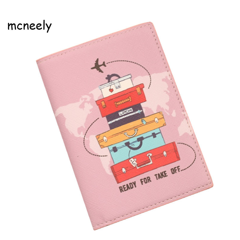 Card Case Minimalist - Women's Cute Passport Cover Girls Documents