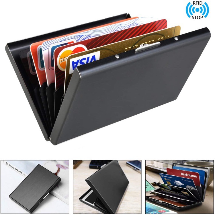 Card Case Minimalist - Card Holder Wallet Minimalist Slim Metal