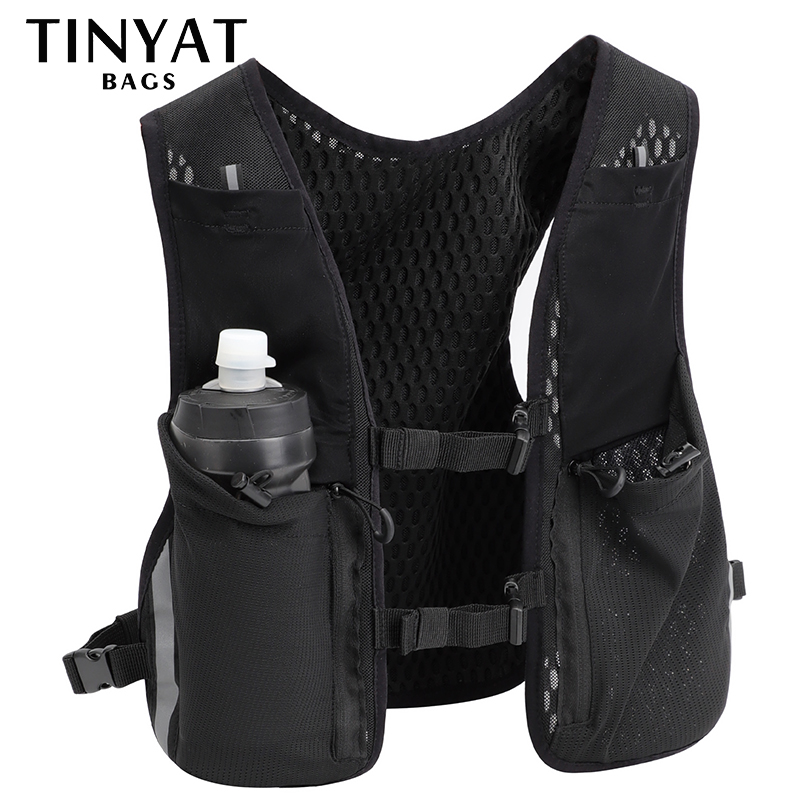 Men Accessories Bag - TINYAT Reflective Multi-function Vest Bag for