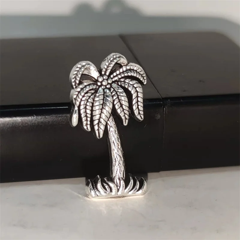 Men Accessories Silver - Creative Silver Coconut Tree DIY Alloy