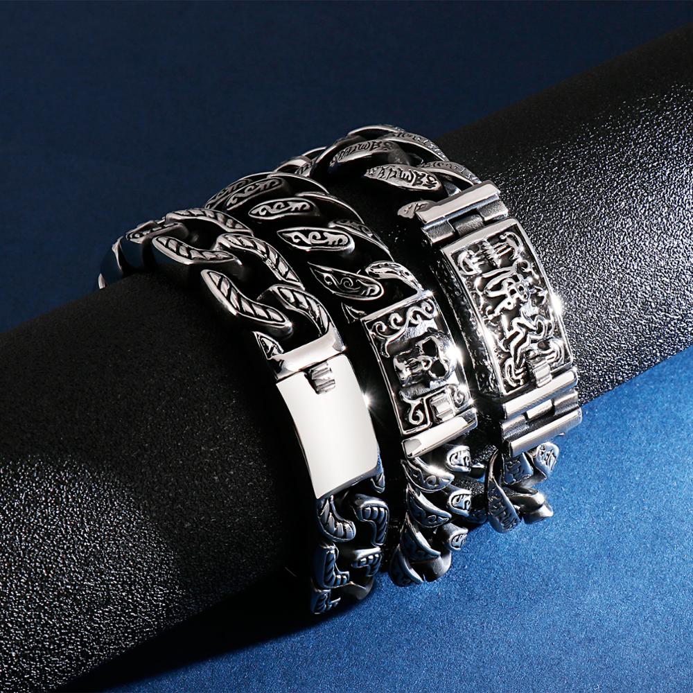 Kalen Punk Chain Skull Bangles - Men Accessories Bd ulasan dan harga