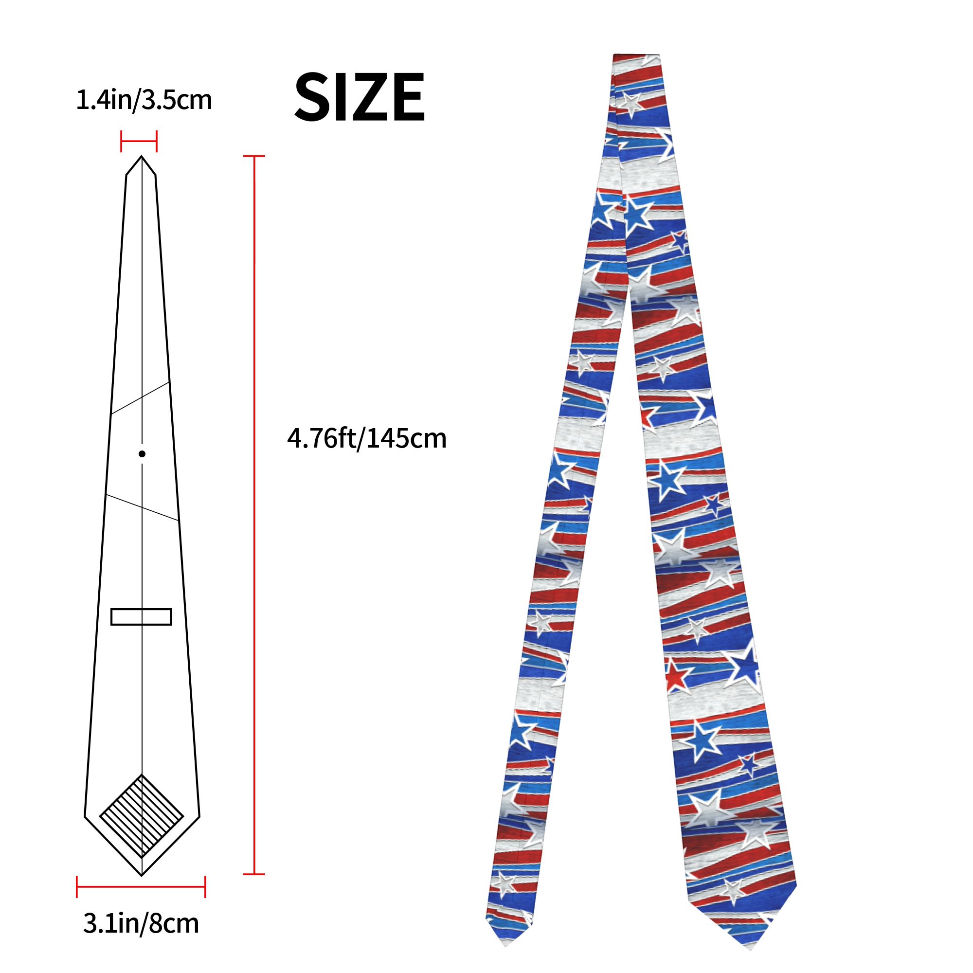 French Flag Stripes Tie  Retro - Quality Men'S Accessories ulasan dan harga