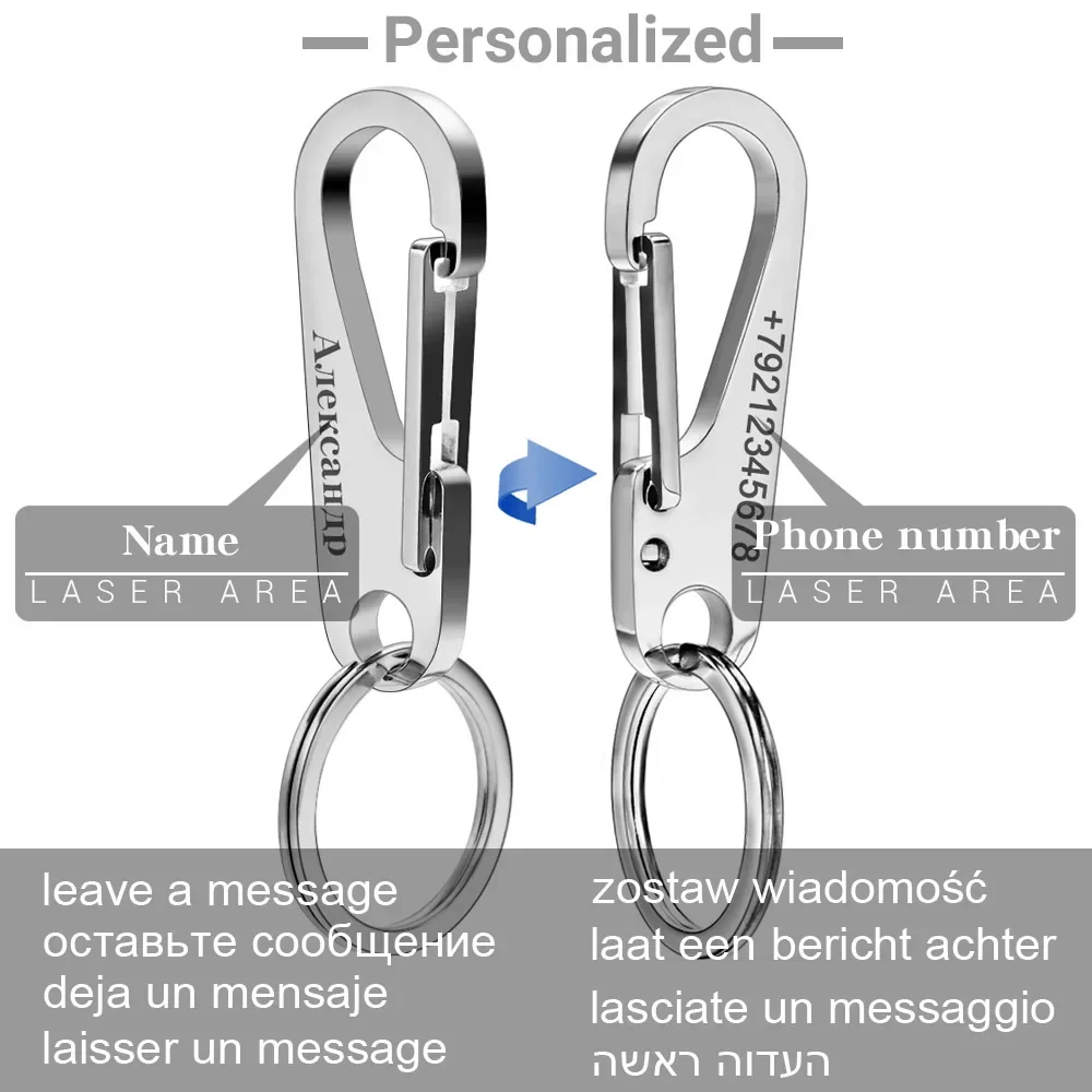 304 Stainless Steel Keyring Pe - Men Accessories Silver ulasan dan harga