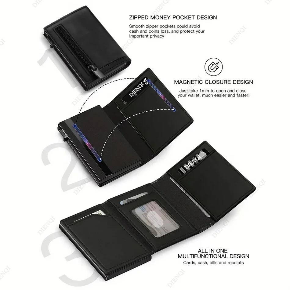 OUIO Rfid Credit Card Holder W - Card Case Minimalist ulasan dan harga