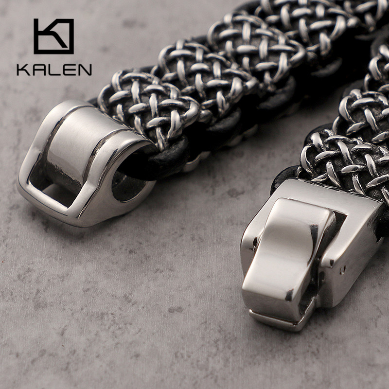 KALEN Vintage Black Leather Li - Men Accessories Bd ulasan dan harga