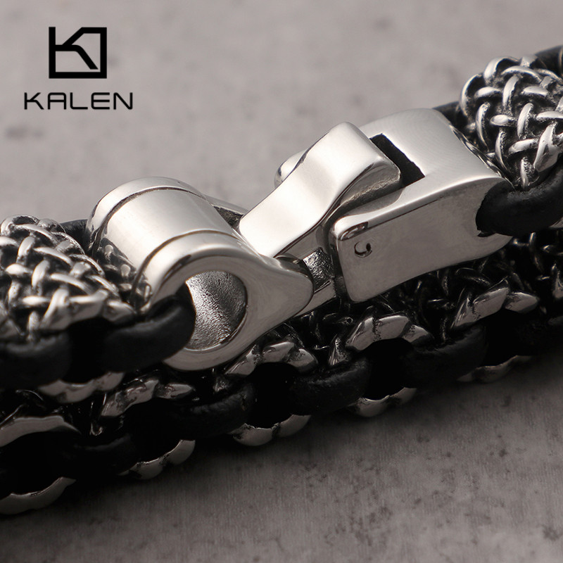 KALEN Vintage Black Leather Li - Men Accessories Bd ulasan dan harga