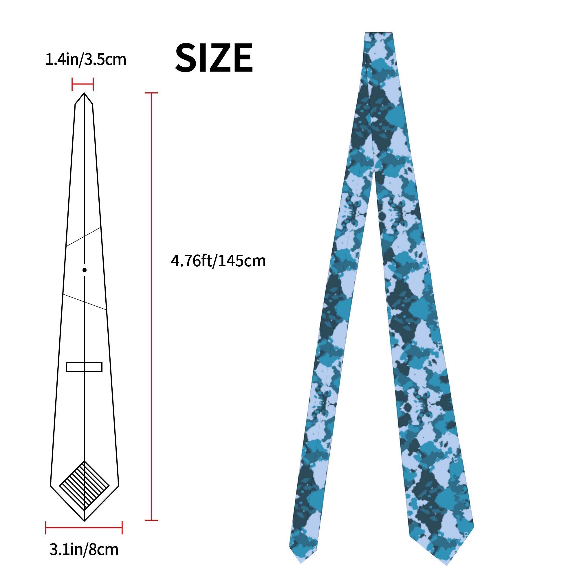 Camouflage Men Neckties Slim P - Men Accessories For Wedding ulasan dan harga
