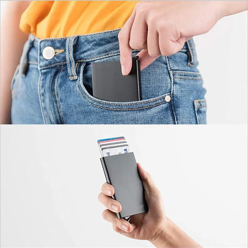 Metal Mini Slim Minimalist Wal - Card Case Minimalist ulasan dan harga