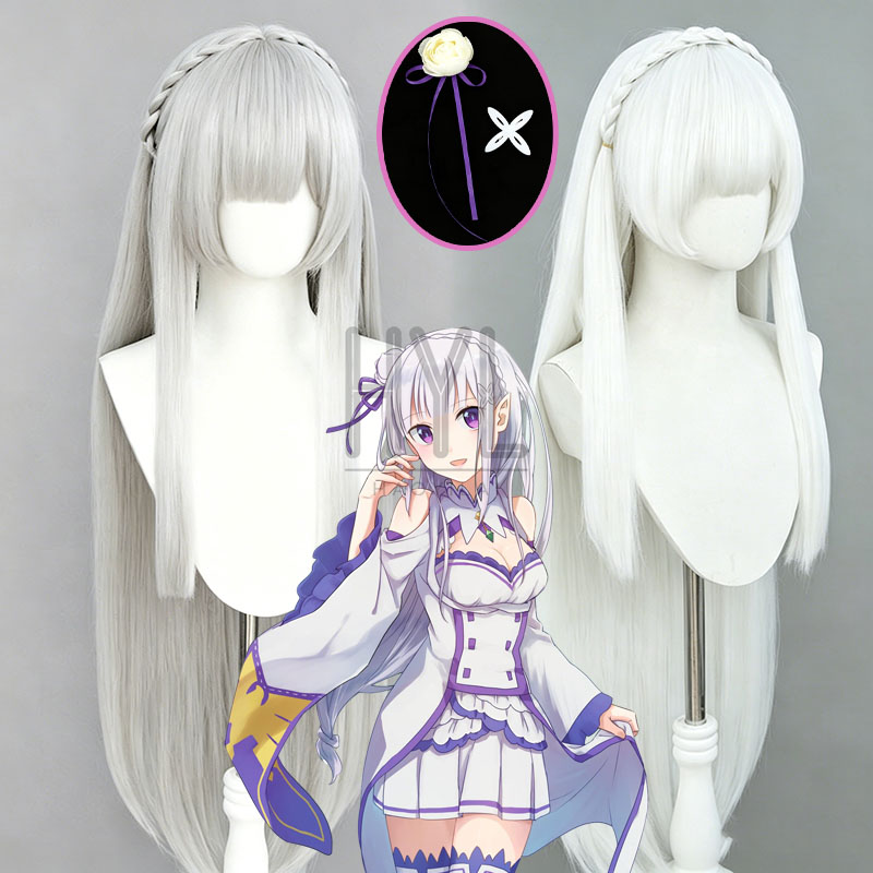 Anime Re:Zero Emilia Cosplay W - Men Accessories Silver ulasan dan harga