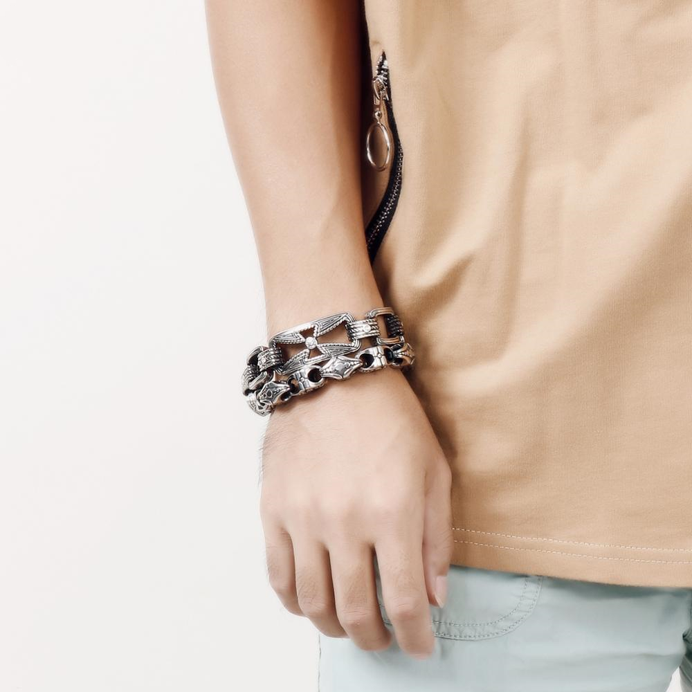 KALEN Punk Cross Bracelet Men' - Men Accessories Bd ulasan dan harga