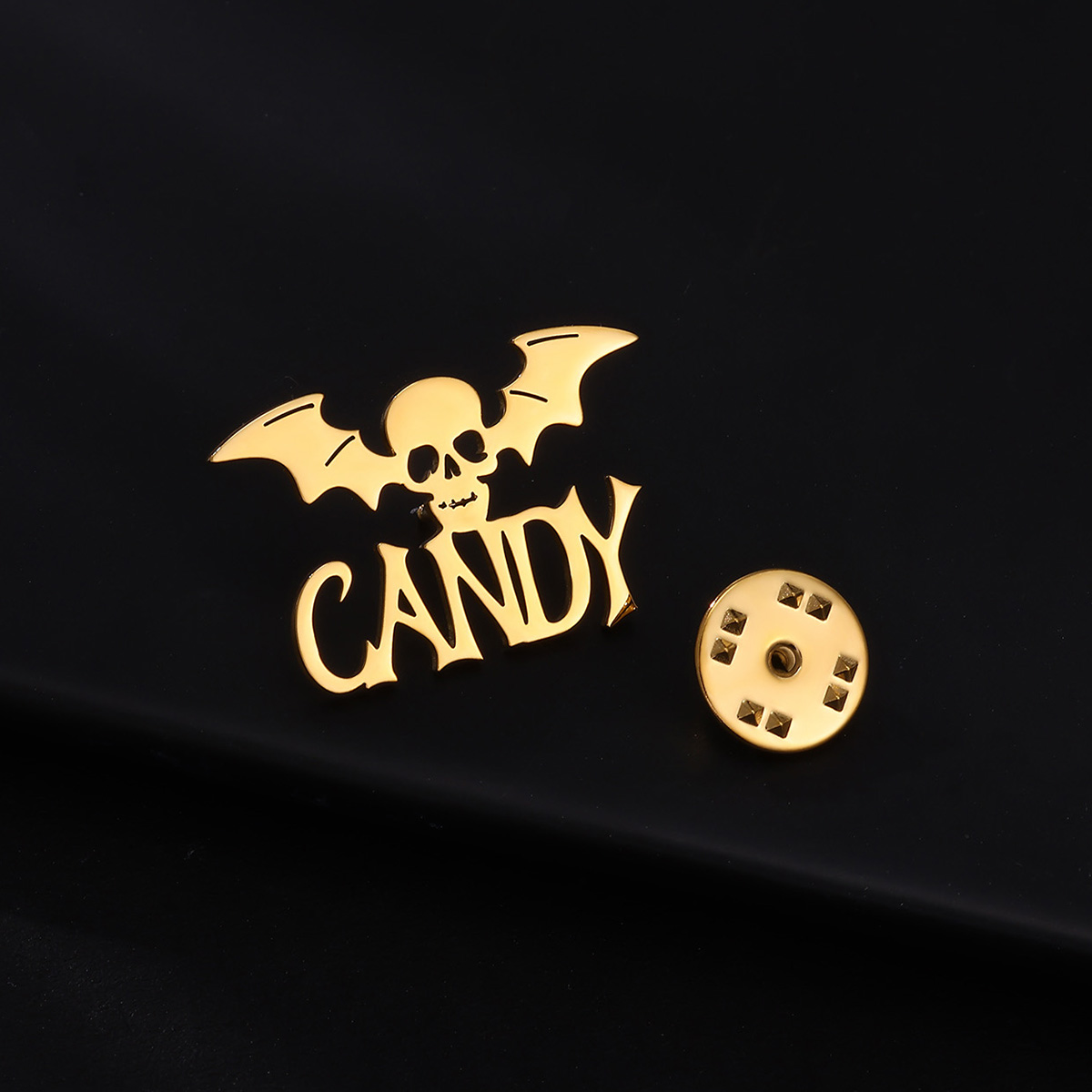 Customized Name Skeleton Bat B - Men Accessories Brooch ulasan dan harga