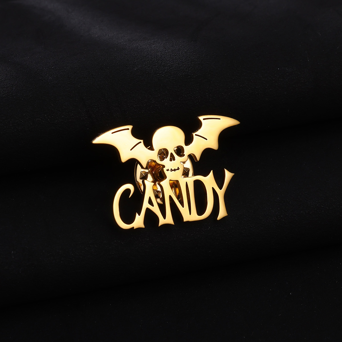 Customized Name Skeleton Bat B - Men Accessories Brooch ulasan dan harga