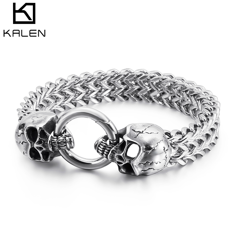 KALEN Punk Stainless Steel Sku - Men Accessories Bd ulasan dan harga