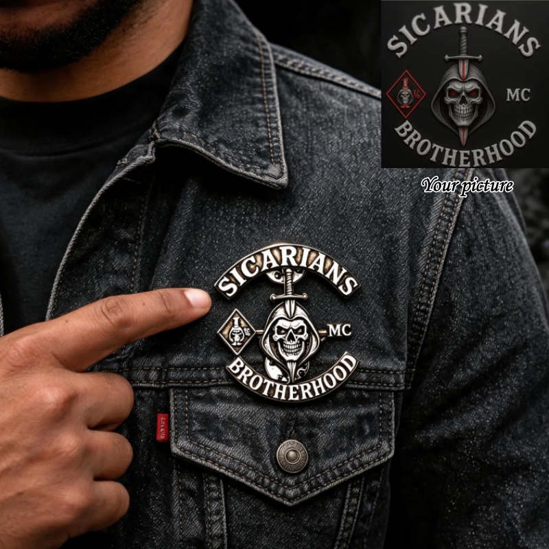 Personalized Custom MC Picture - Men Accessories Brooch ulasan dan harga