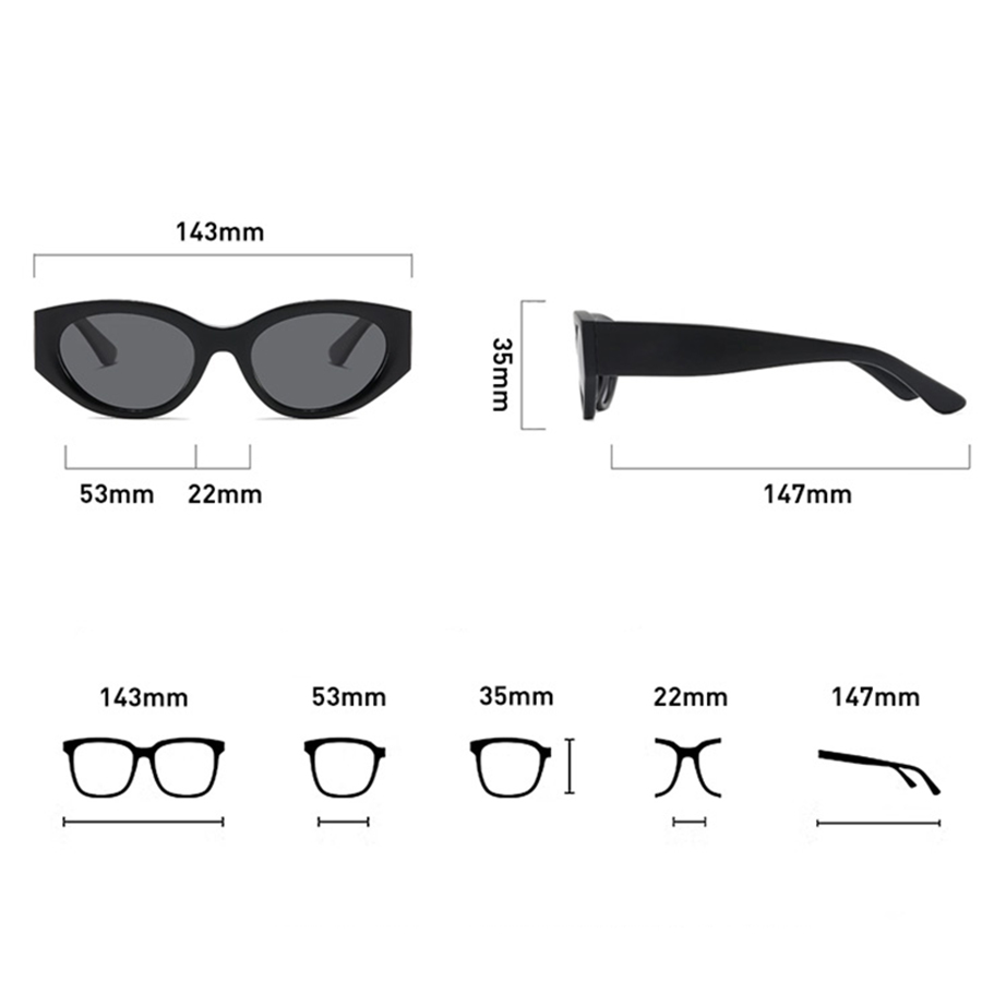 Women Men Classic Cat-Eye Pola - Quality Men'S Accessories ulasan dan harga