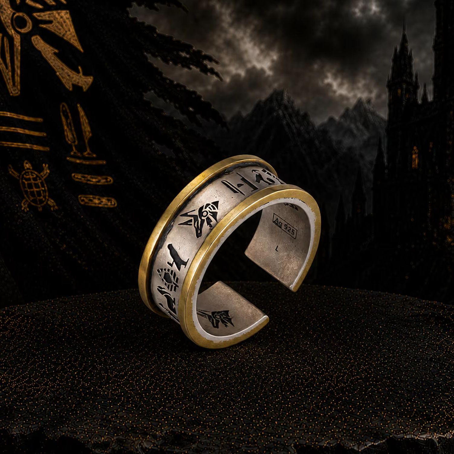 925 Sterling Silver Anubis Ope - Men'S Accessories Jewelry Egypt ulasan dan harga