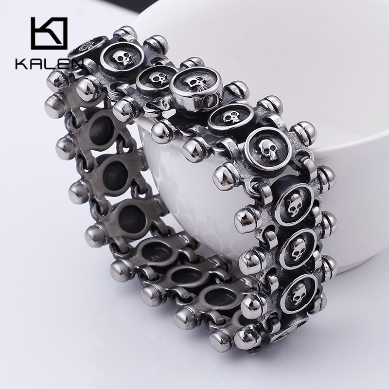 KALEN Punk Vintage Skull Brace - Men Accessories Bd ulasan dan harga