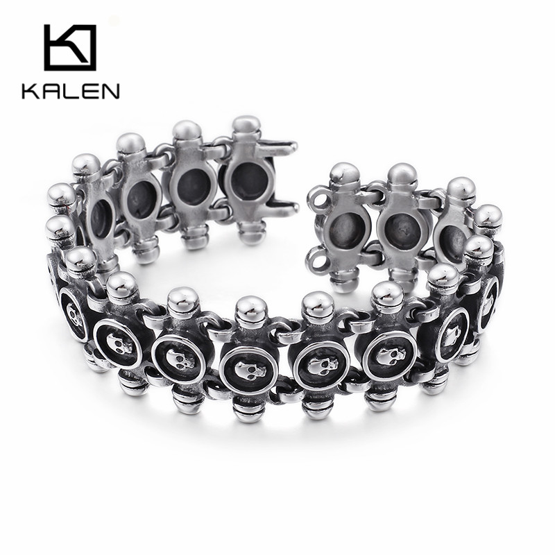 KALEN Punk Vintage Skull Brace - Men Accessories Bd ulasan dan harga
