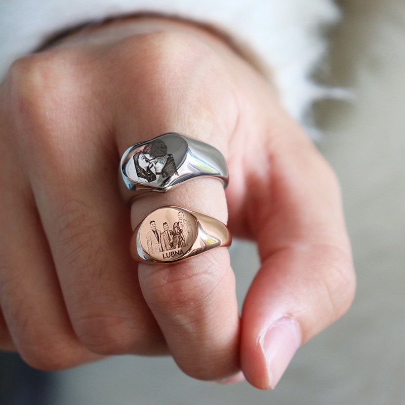 Custom Engraved Picture Logo N - Men Accessories For Wedding ulasan dan harga