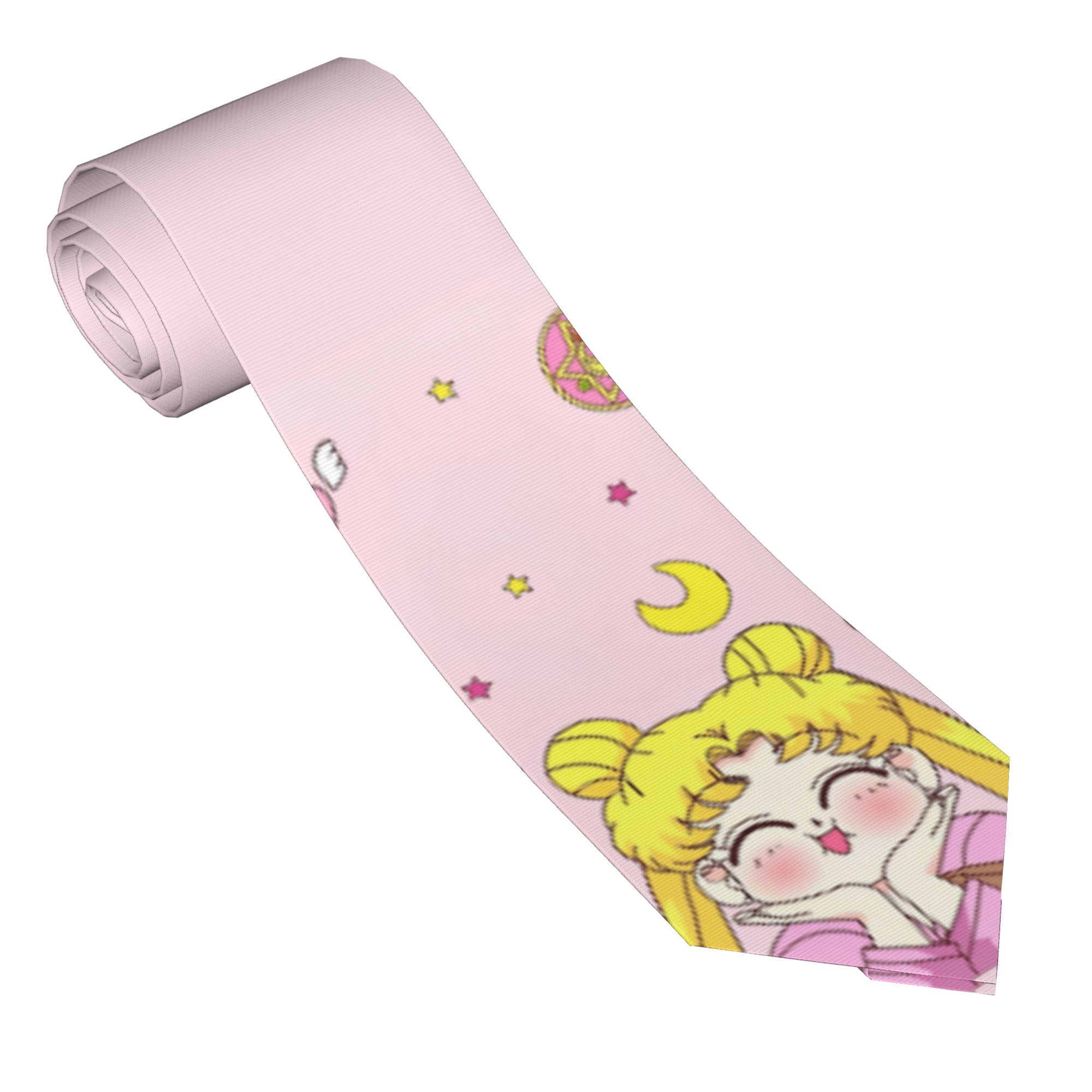 Mens Tie Cartoon Moons 3D Prin - Quality Men'S Accessories ulasan dan harga