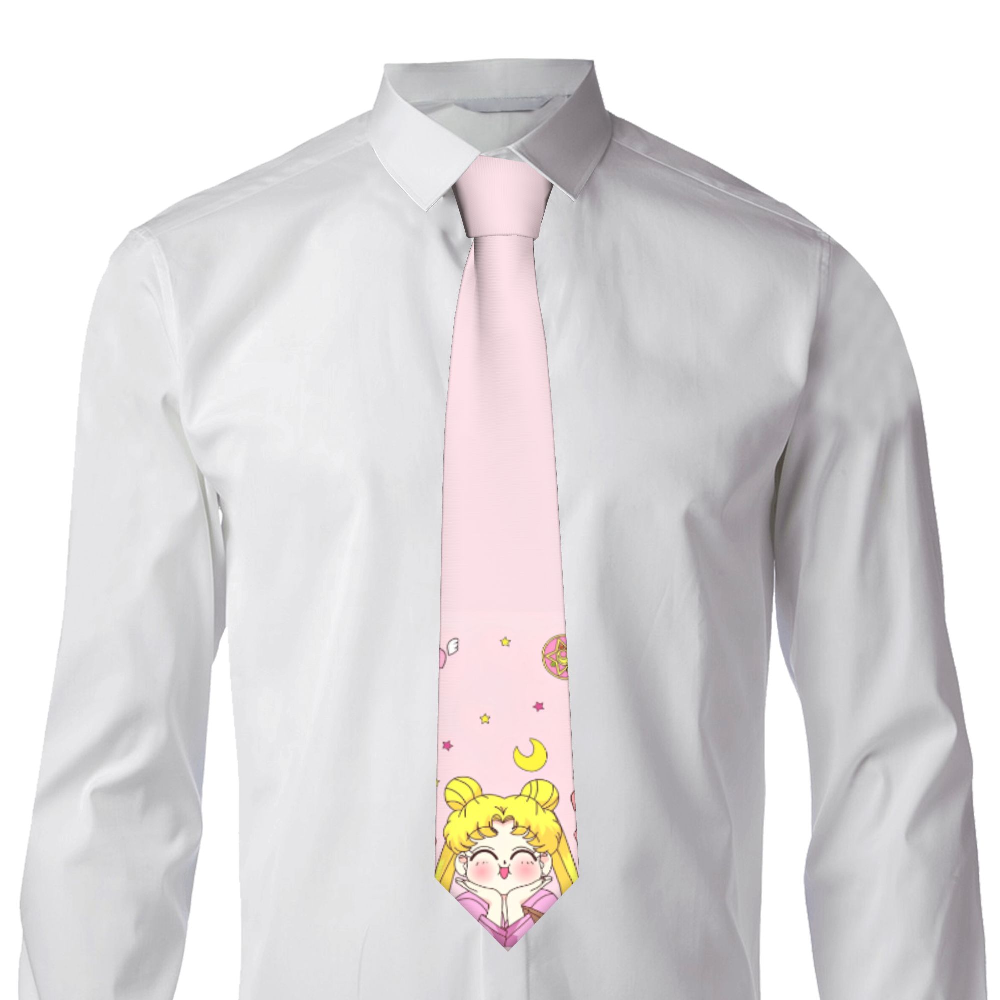 Mens Tie Cartoon Moons 3D Prin - Quality Men'S Accessories ulasan dan harga