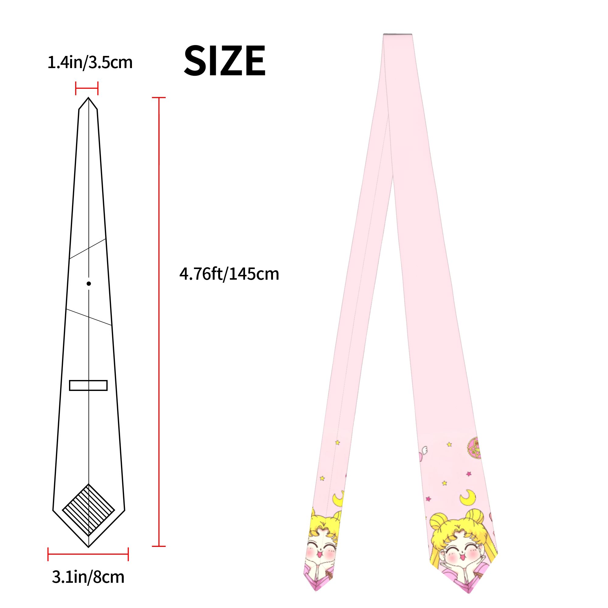 Mens Tie Cartoon Moons 3D Prin - Quality Men'S Accessories ulasan dan harga