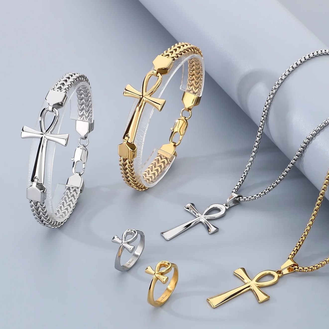 HaoYi Stainless Steel Egypt Cr - Men'S Accessories Jewelry Egypt ulasan dan harga
