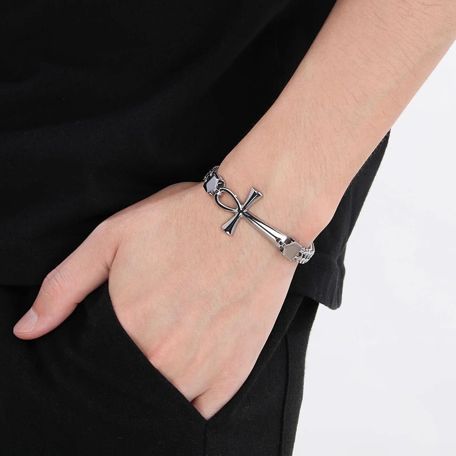 HaoYi Stainless Steel Egypt Cr - Men'S Accessories Jewelry Egypt ulasan dan harga