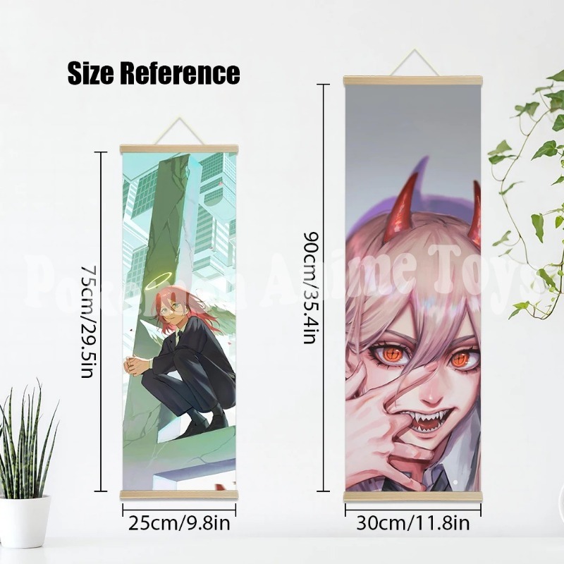 Chainsaw Man Anime Poster Wood - Quality Men'S Accessories ulasan dan harga