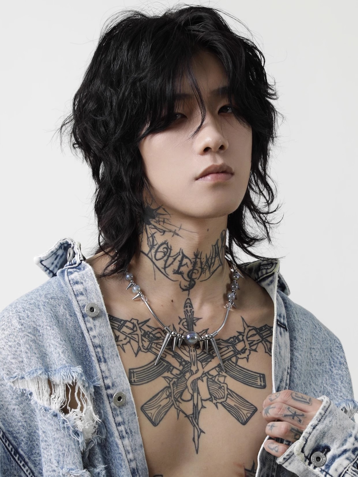 Titanium Steel Rivet Choker Fo - Men Accessories Aesthetic ulasan dan harga