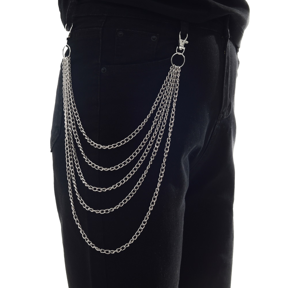 Punk Chain On The Jeans Pants  - Men Accessories Aesthetic ulasan dan harga