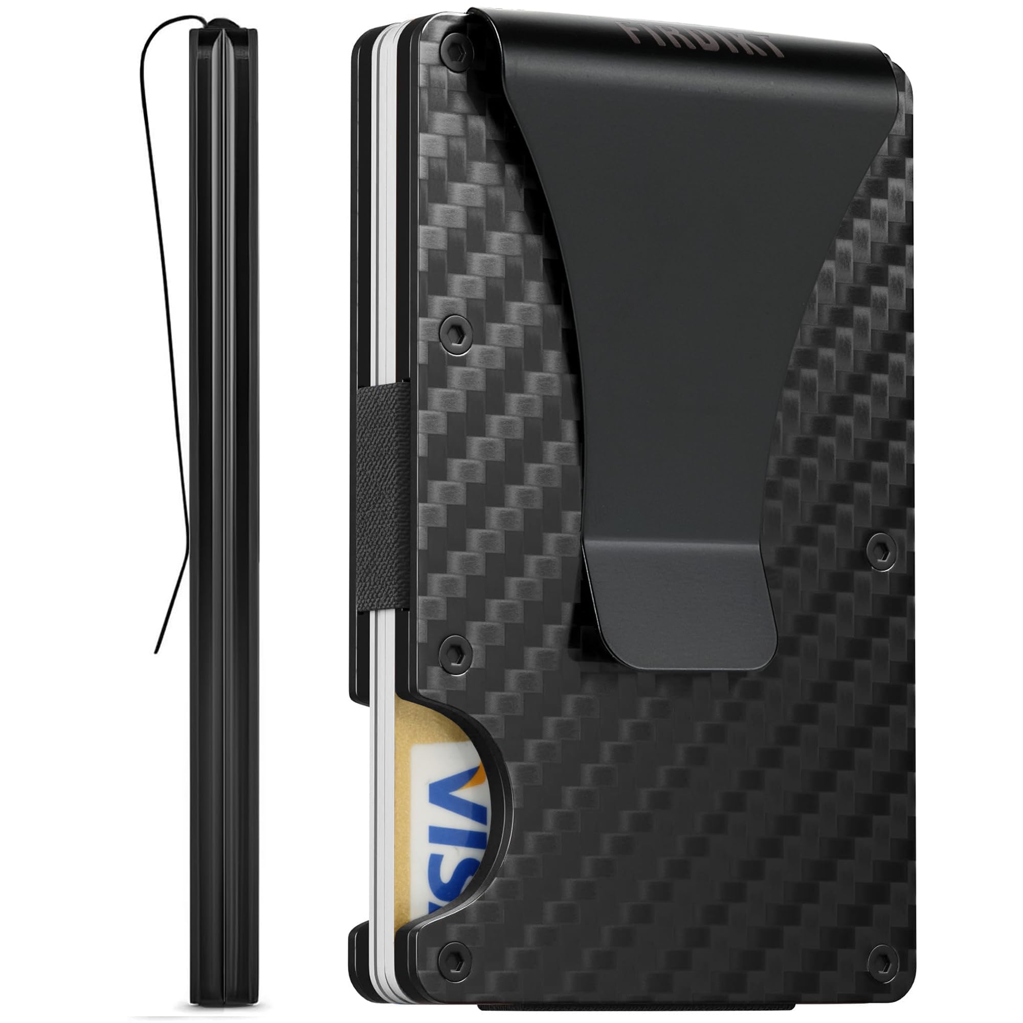 Carbon Fiber Wallet, Metal Mon - Card Case Minimalist ulasan dan harga