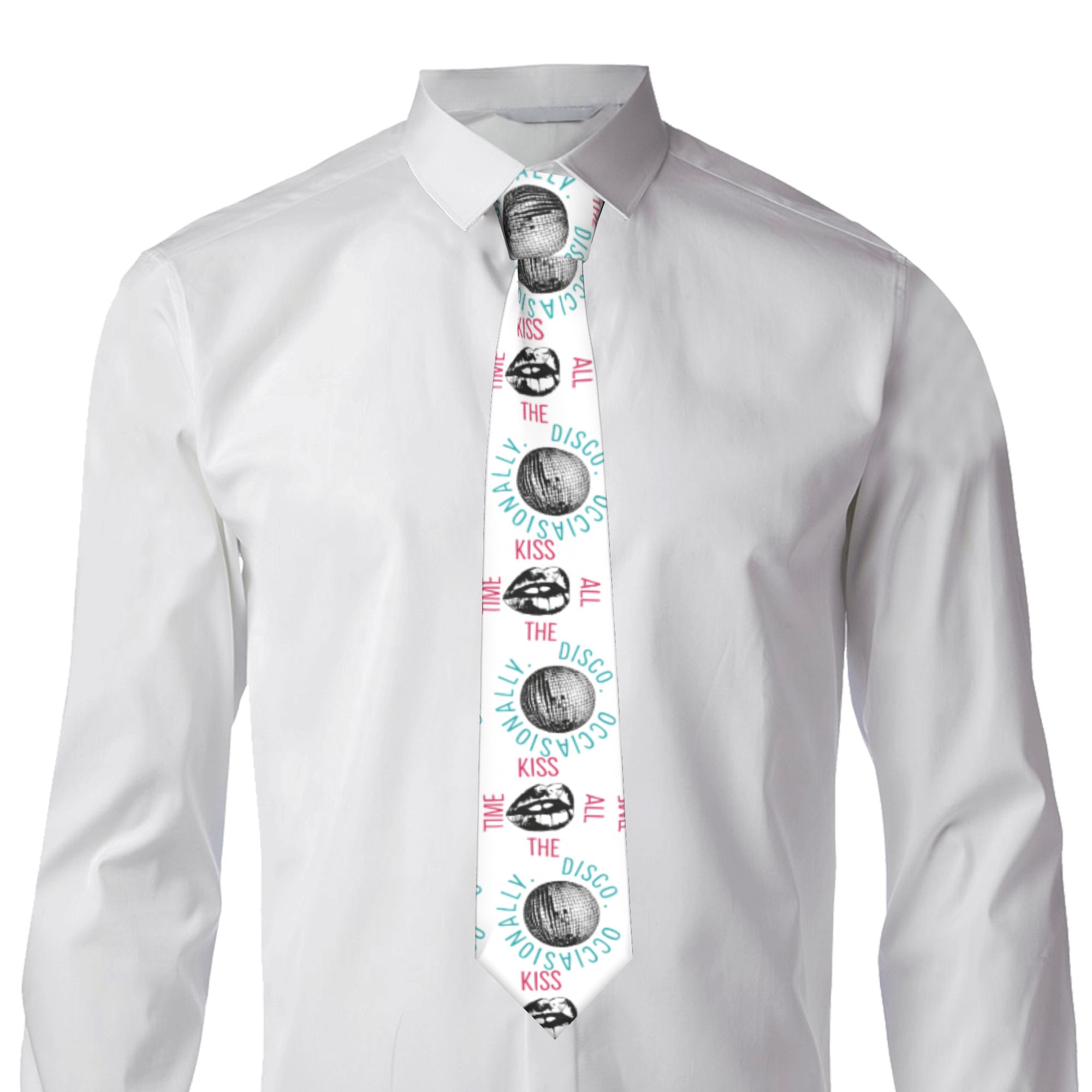 Mens Tie Kiss All The Time Dis - Quality Men'S Accessories ulasan dan harga