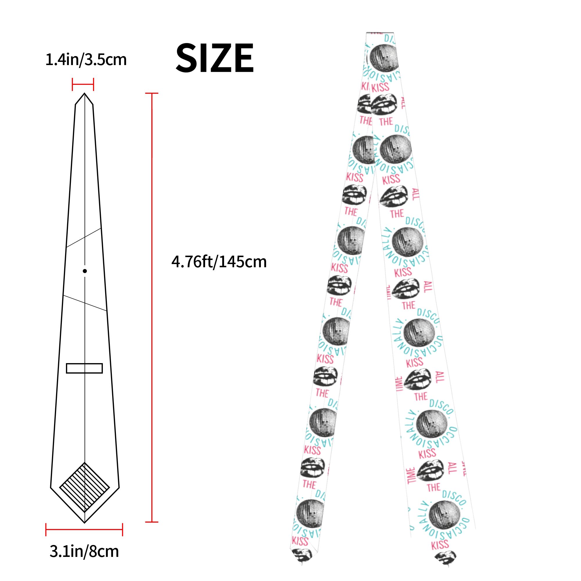 Mens Tie Kiss All The Time Dis - Quality Men'S Accessories ulasan dan harga