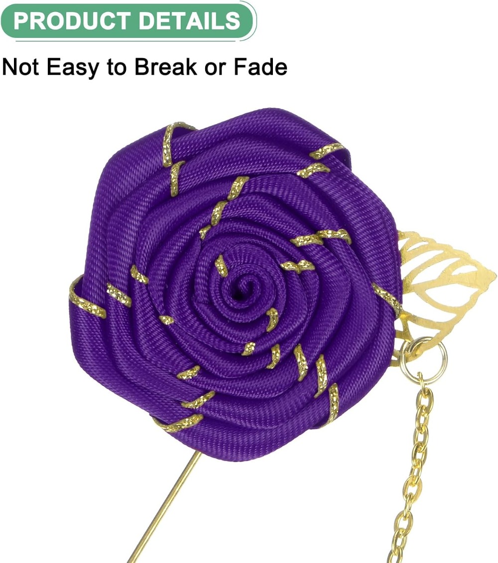 Rose Brooch Pin Cloth Rose Flo - Men Accessories Brooch ulasan dan harga