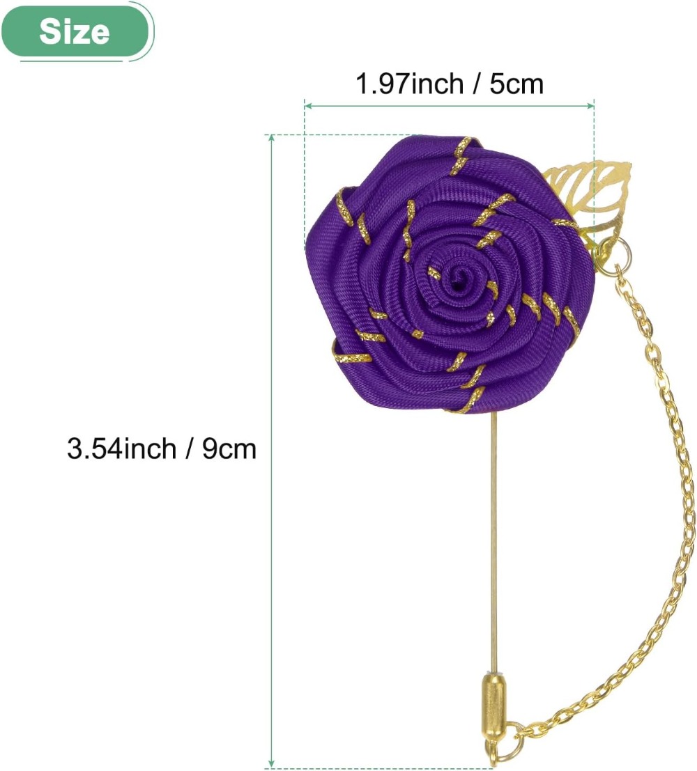 Rose Brooch Pin Cloth Rose Flo - Men Accessories Brooch ulasan dan harga