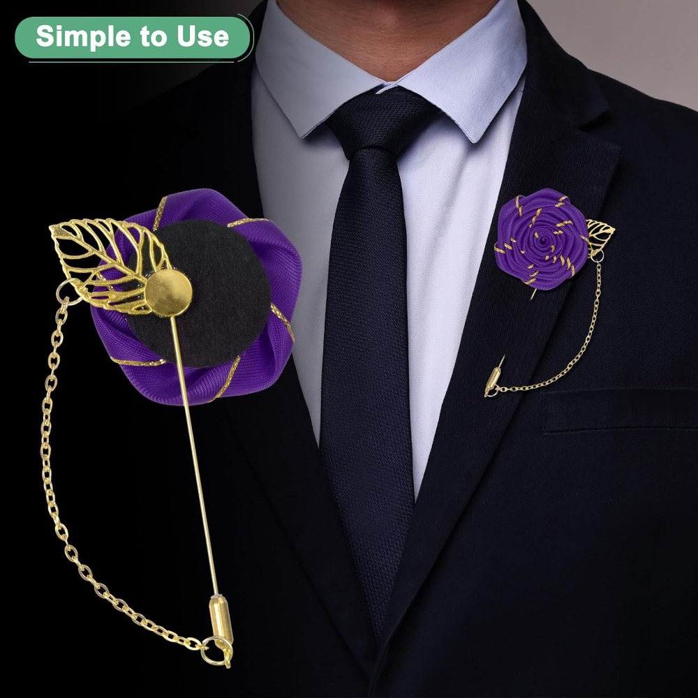 Rose Brooch Pin Cloth Rose Flo - Men Accessories Brooch ulasan dan harga