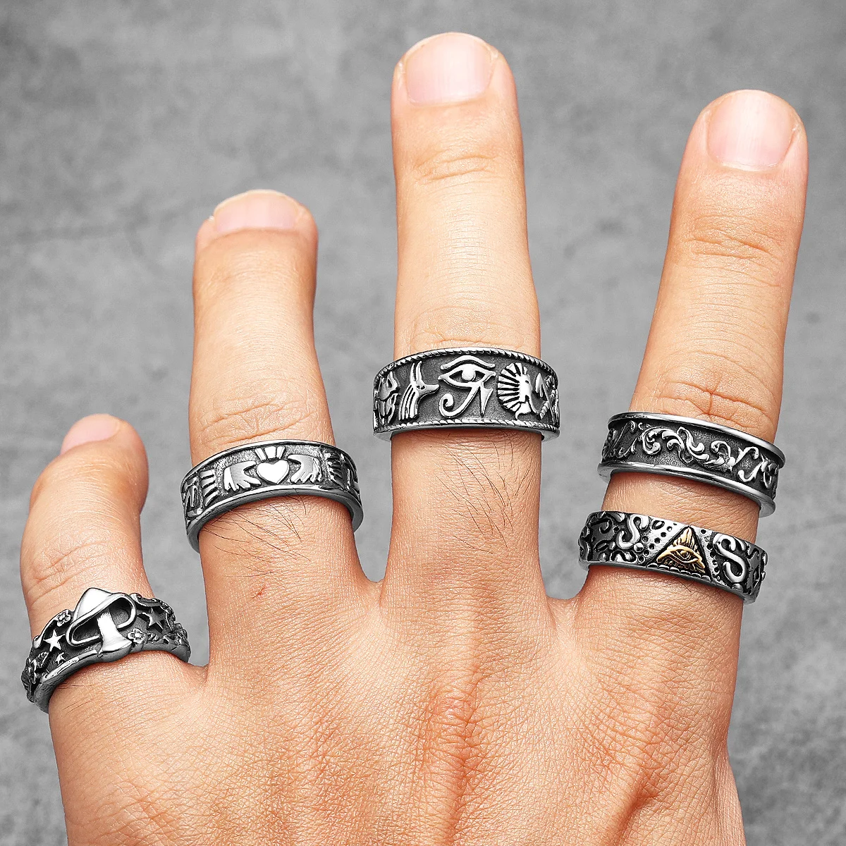 Egypt Pharaoh Eye of Horus Tot - Men'S Accessories Jewelry Egypt ulasan dan harga