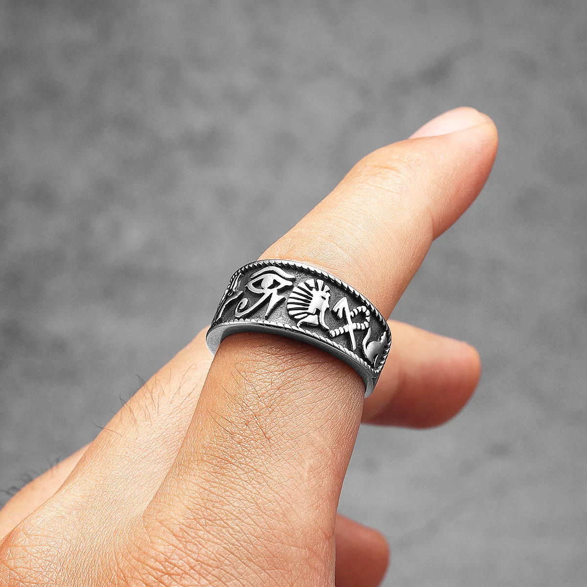 Egypt Pharaoh Eye of Horus Tot - Men'S Accessories Jewelry Egypt ulasan dan harga