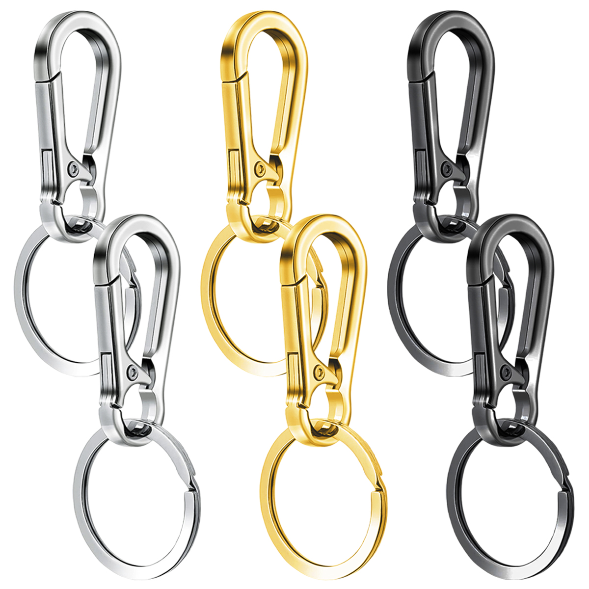 6/12/20 Pcs Alloy Clip Keychai - Men Accessories Bag ulasan dan harga