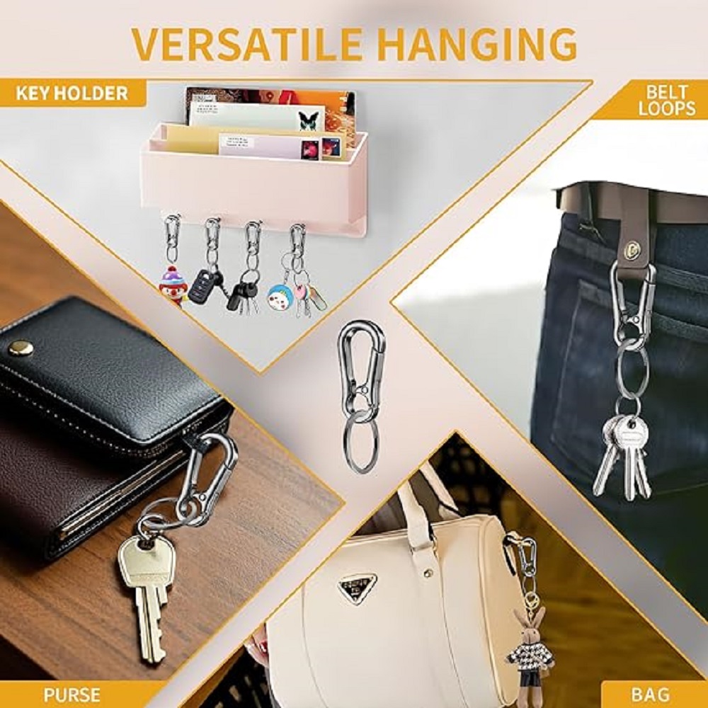 6/12/20 Pcs Alloy Clip Keychai - Men Accessories Bag ulasan dan harga